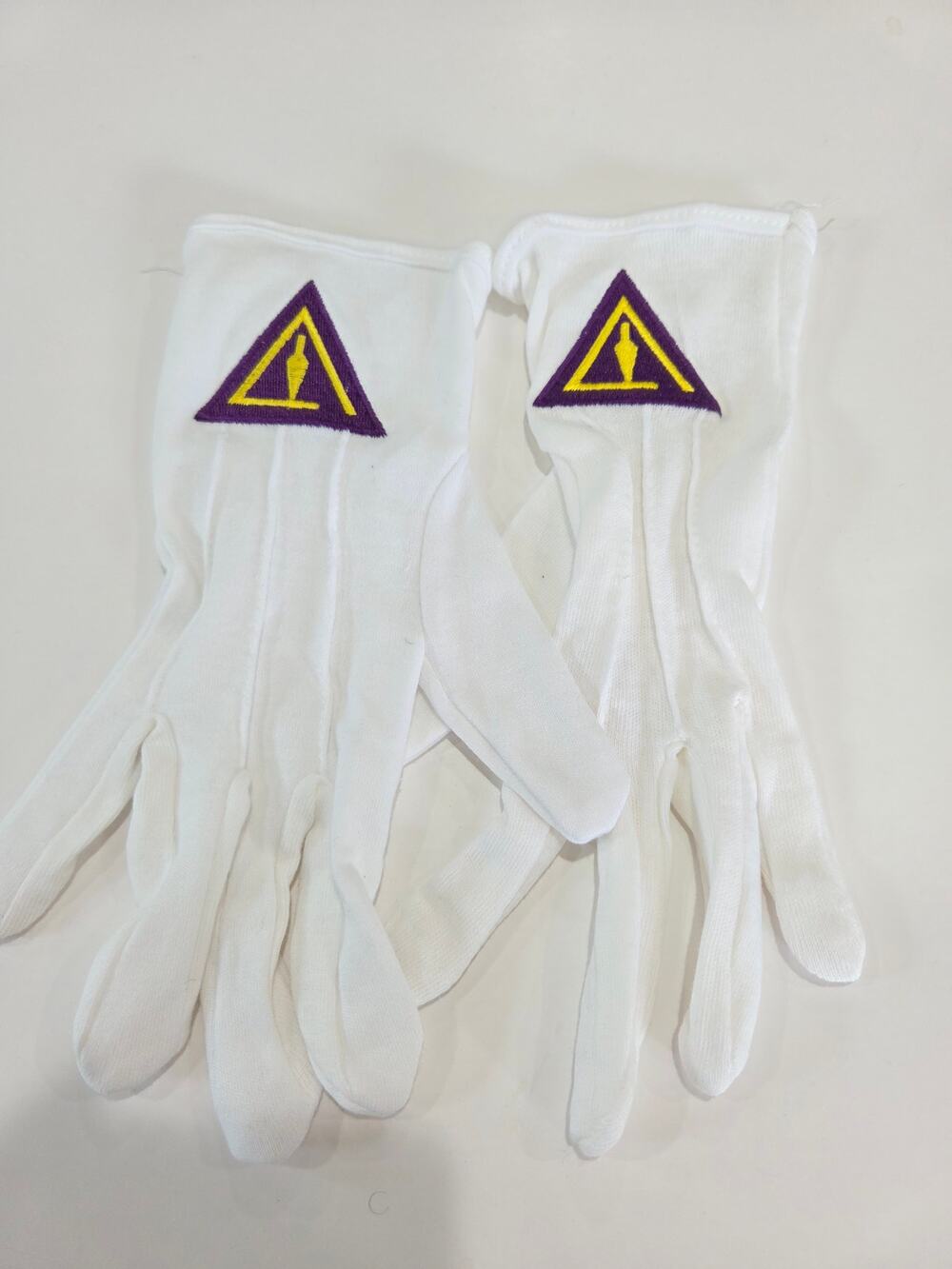 Cryptic Mason Royal Select - York Rite Trowel Masonic White Gloves Freemasons